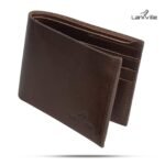 Leather Wallet for Men, Full Grain Genuine Leather Bifold Wallet, RFID Blocking Slim Wallet for Men (Nut Brown)