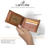 Leather Wallet for Men, Full Grain Genuine Leather Bifold Wallet, RFID Blocking Slim Wallet for Men (Brown) - Image 3