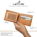 Leather Wallet for Men, Full Grain Genuine Leather Bifold Wallet, RFID Blocking Slim Wallet for Men (Natural) - Image 3
