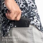 Leather Wallet for Men, Full Grain Genuine Leather Bifold Wallet, RFID Blocking Slim Wallet for Men (Black) - Image 7
