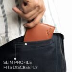 Leather Wallet for Men, Full Grain Genuine Leather Bifold Wallet, RFID Blocking Slim Wallet for Men (Brown) - Image 7