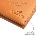 Leather Wallet for Men, Full Grain Genuine Leather Bifold Wallet, RFID Blocking Slim Wallet for Men (Natural) - Image 6