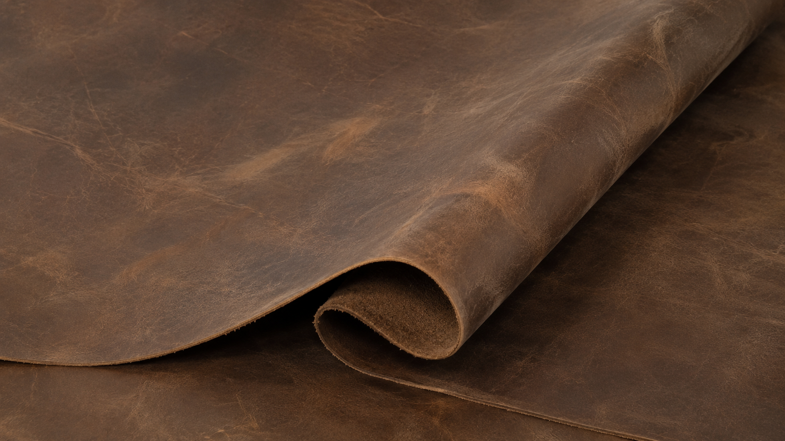 Close-up view of premium leather